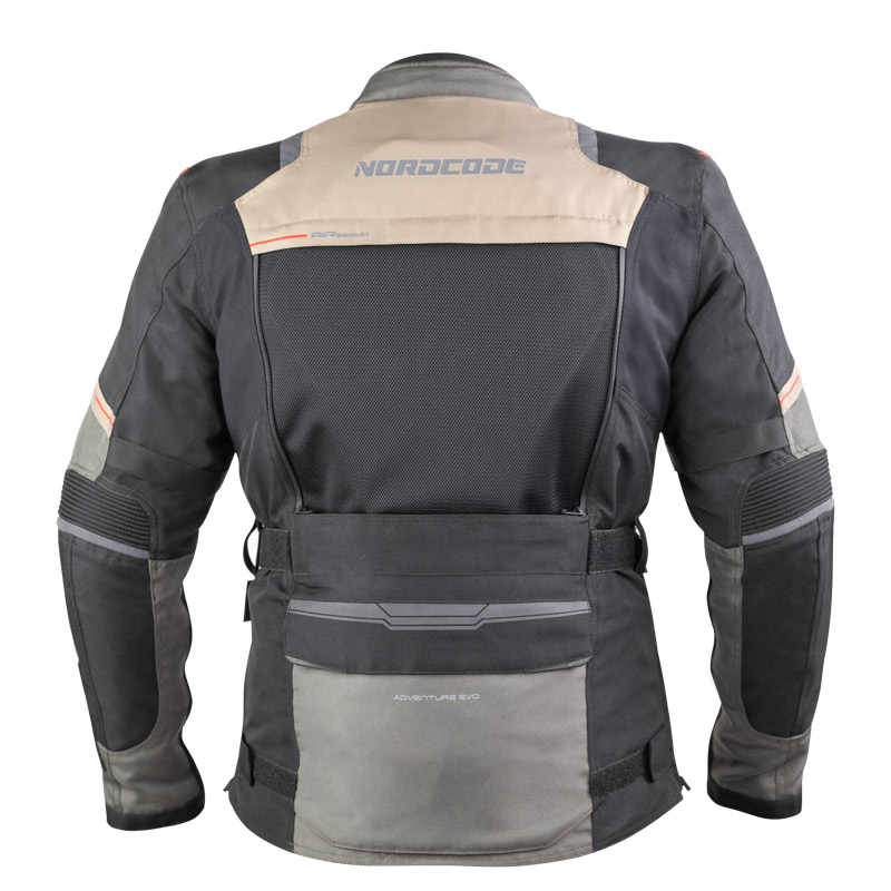 Nordcode Μπουφάν Μηχανής Adventure Evo 24 EN 17092 Ανδρικό 4 εποχών Γκρι Λαδι+ Αμμου OVERSIZE